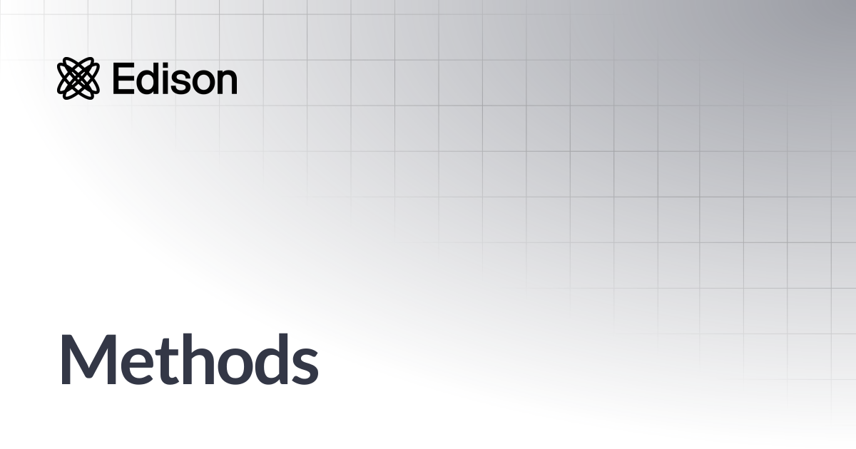 Methods | Edison Client | Edison Scientific Documentation
